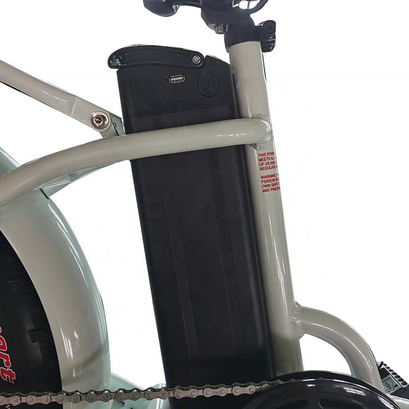 Ebike 500w Rear Hub Motor low step 20" Fat Tyre electric bicycle Folding city e-bike for women