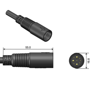 48V AC/DC 25A 2.0/2.5mm²/0.2mm² motor connectors for ebike 
