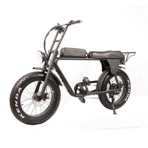 Ebike wholesale ODM black 20 inch snow Beach Electric Bike fat tire electric bicycle 48V 500w disc brake 