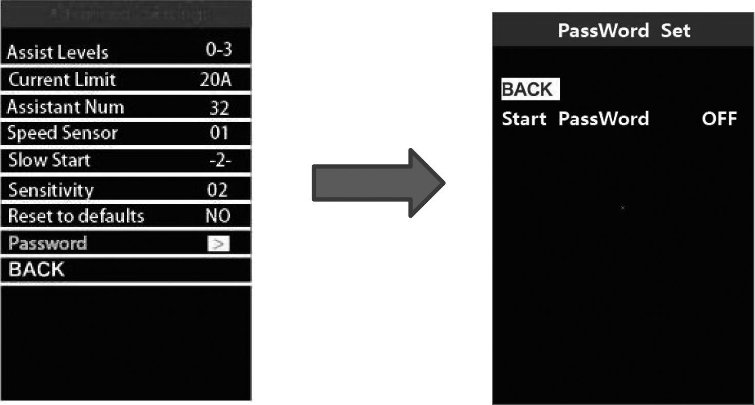 Password Setting Interface