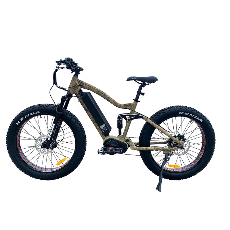 2022 Popular 1000W mid drive 7 Speed Electric Bicycle 26 inch mountain Ebike Fat Tire Disc brake City E-Bike for Sport ODM