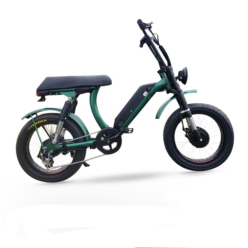 2022 dual motors Fat tire electric bike 20 INCHES 7 Speed electric biycle 48v 500w 1000w Disc Brake E Bike 